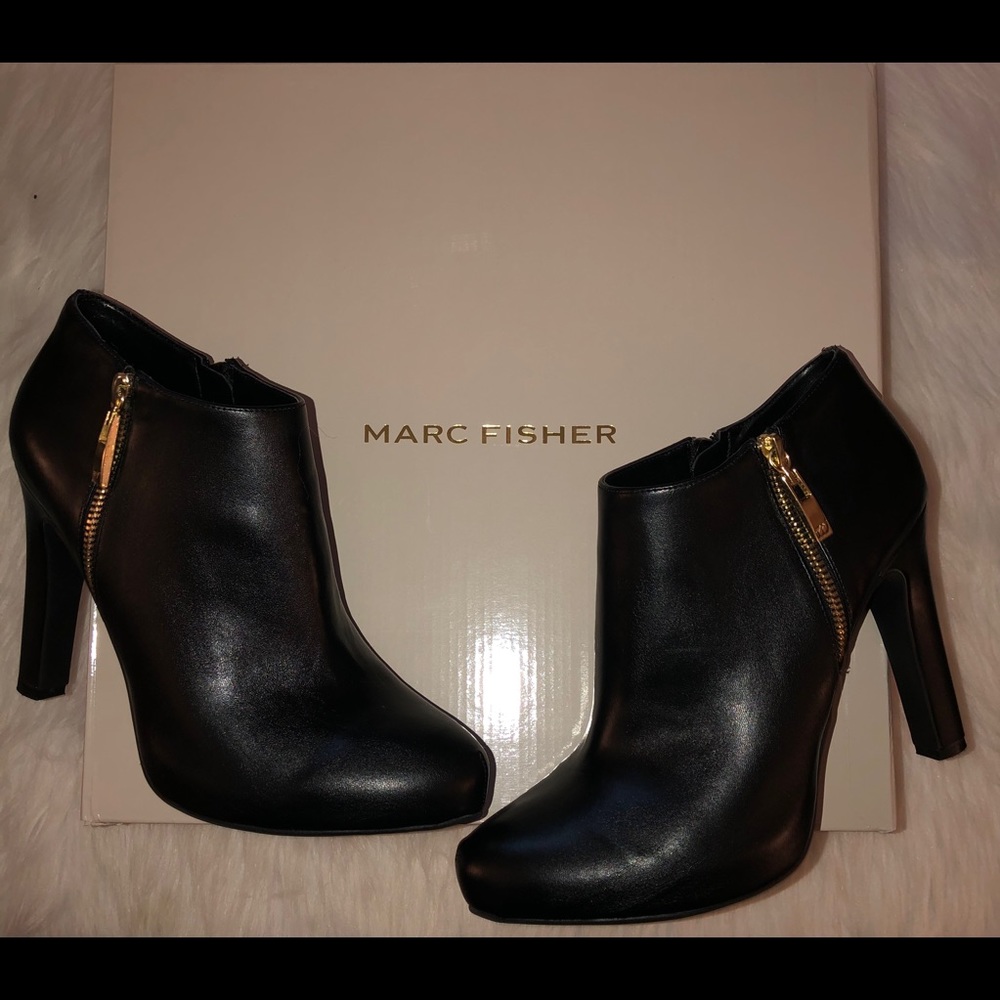 Marc Fisher Black”September 3”Booties,Size-10 - Picture 7 of 8